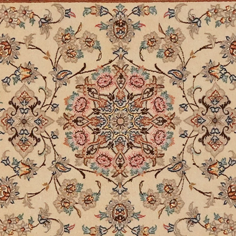 Isfahan · Handgeknüpft – Beige, 222x82 cm