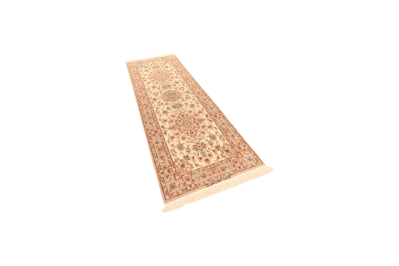 Isfahan · Handgeknüpft – Beige, 222x82 cm