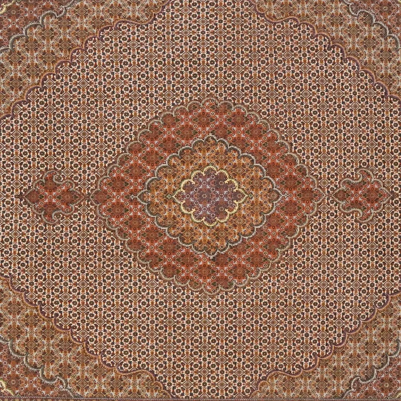 Tabriz 50 Raj · Handgeknüpft – Braun, 253x202 cm