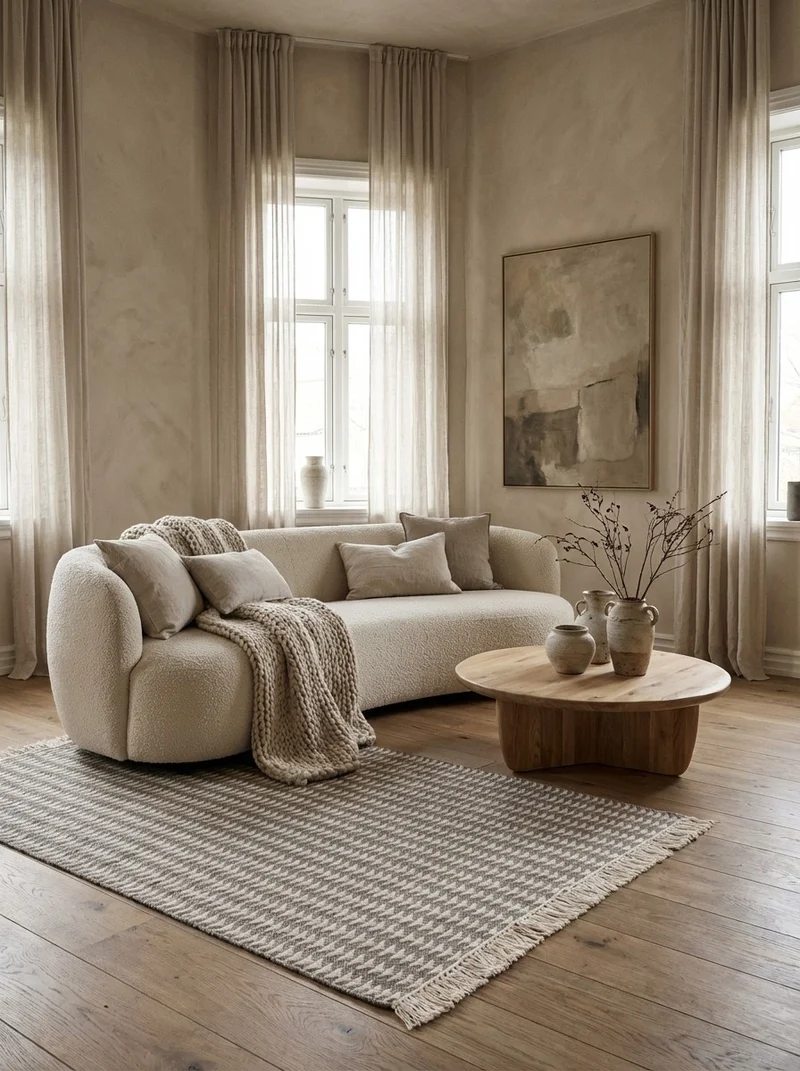 Dhurrie · Handgewebt – Beige, 160x230 cm