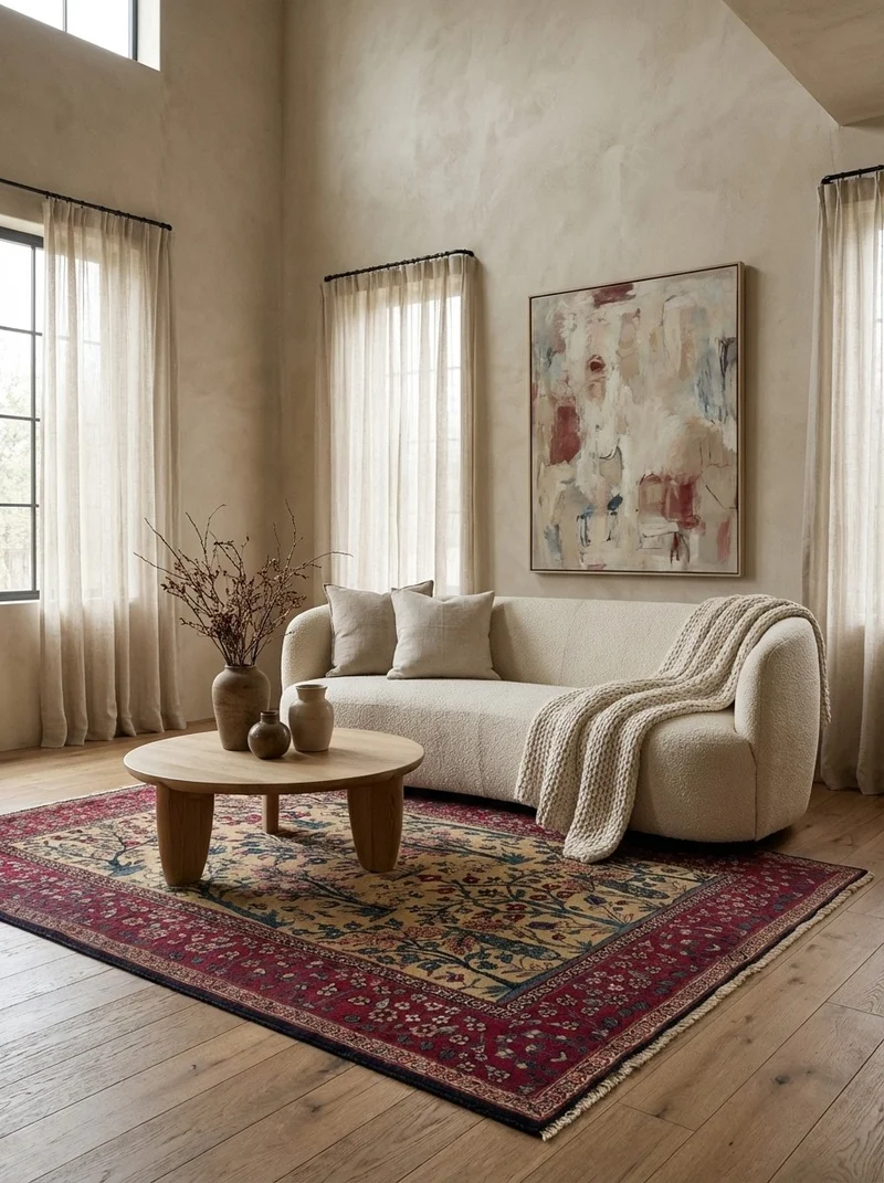 Tabriz Antique · Handgeknüpft – Beige, 190x143 cm