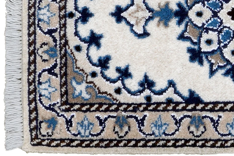 Nain 12La · Handgeknüpft – Beige, 62x39 cm