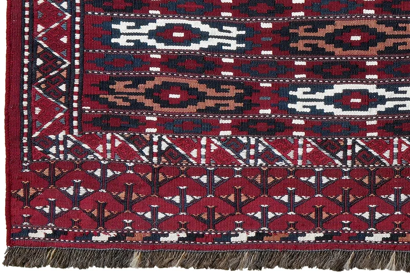 Kelim Turkman · Handgewebt – Bunt, 60x114 cm