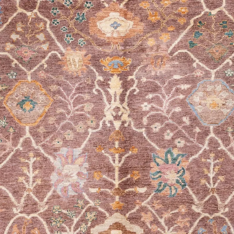 Usak Teppich 310x394cm - Orientteppich - dunkelbeige
