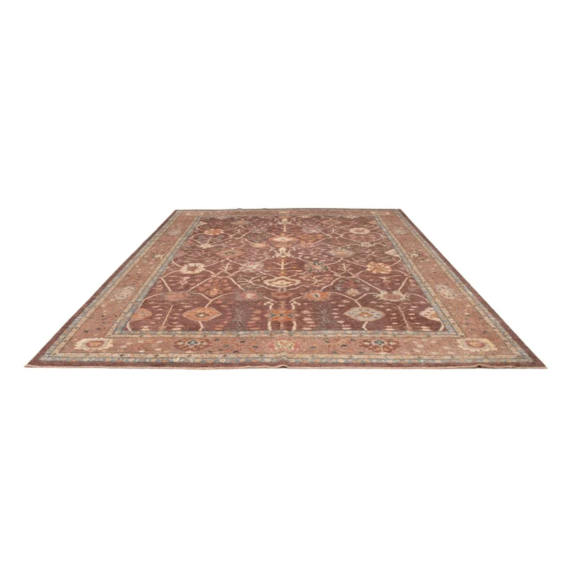 Usak Teppich 310x394cm - Orientteppich - dunkelbeige