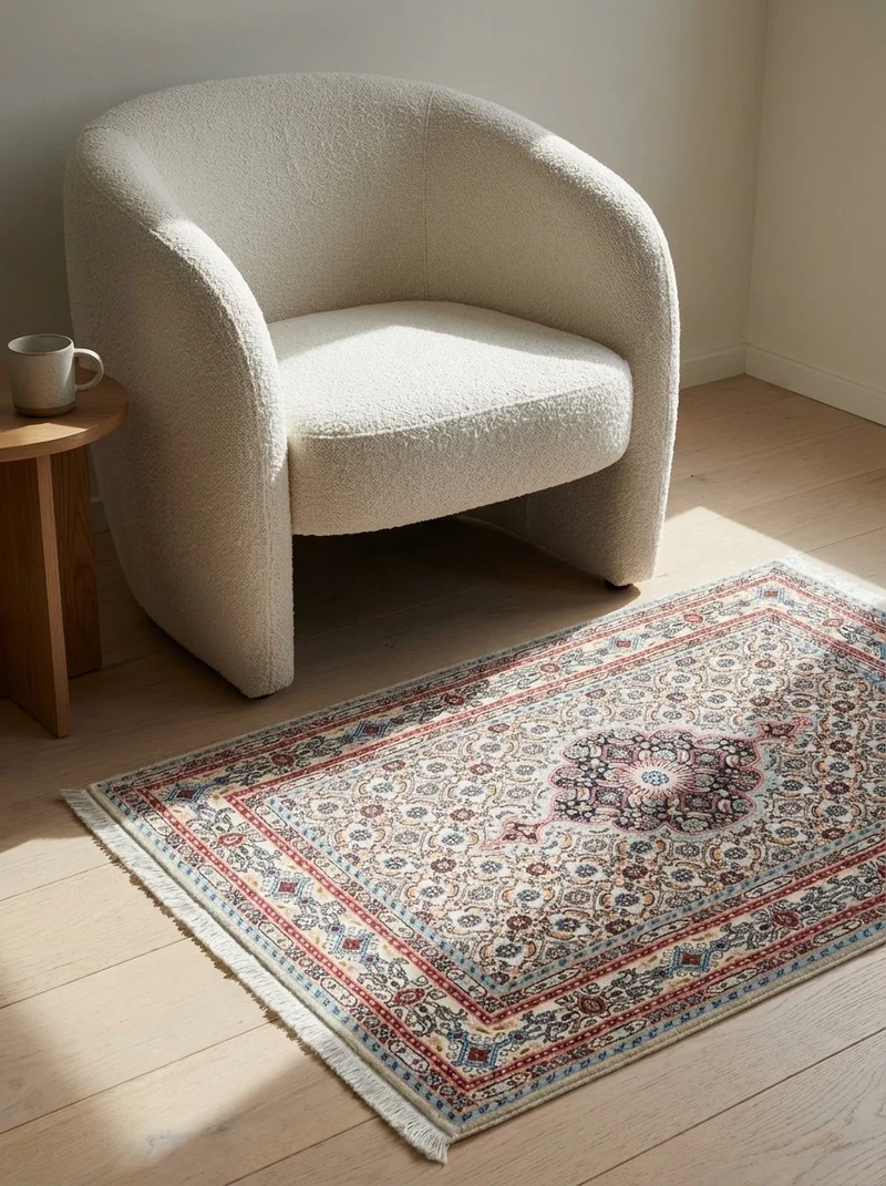 Moud Mahi · Handgeknüpft – Beige, 121x76 cm