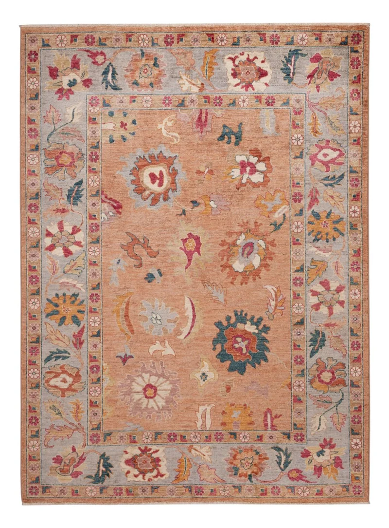 Usak Teppich 172x233cm - Orientteppich - hellrot