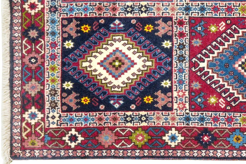 Yalameh · Handgeknüpft – Bunt, 133x82 cm