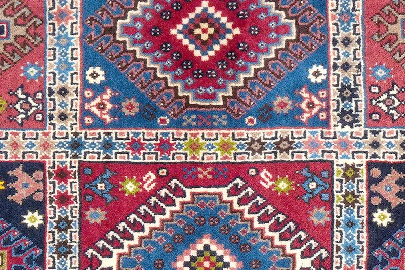 Yalameh · Handgeknüpft – Bunt, 133x82 cm