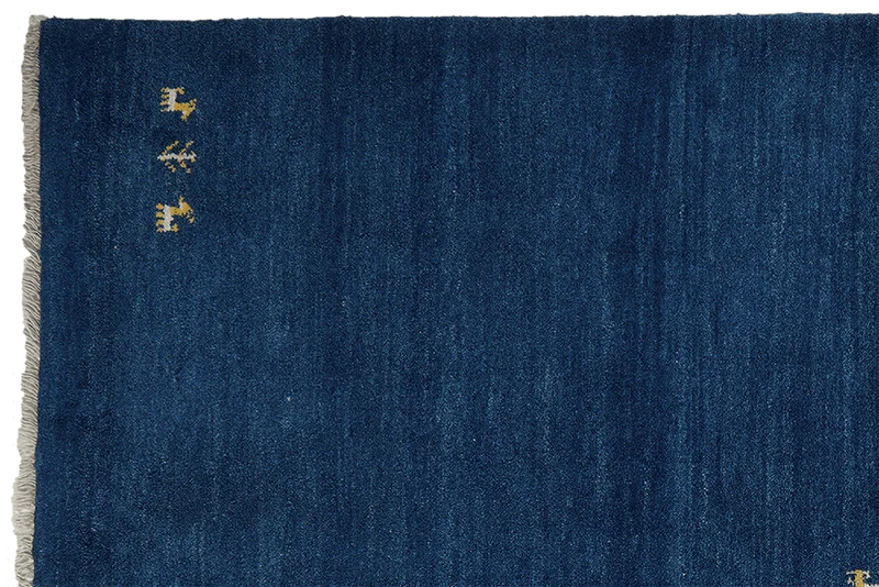 Gabbeh · Handgeknüpft – Blau, 201x158 cm