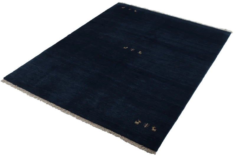 Gabbeh · Handgeknüpft – Blau, 201x158 cm