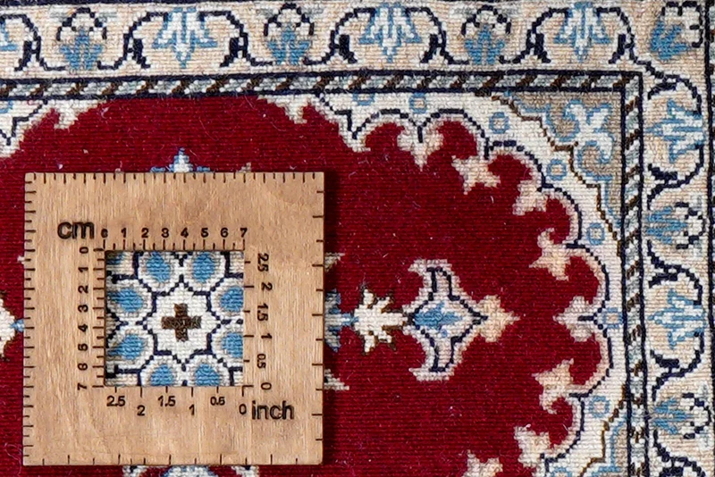 Nain 12La · Handgeknüpft – Rot, 59x39 cm