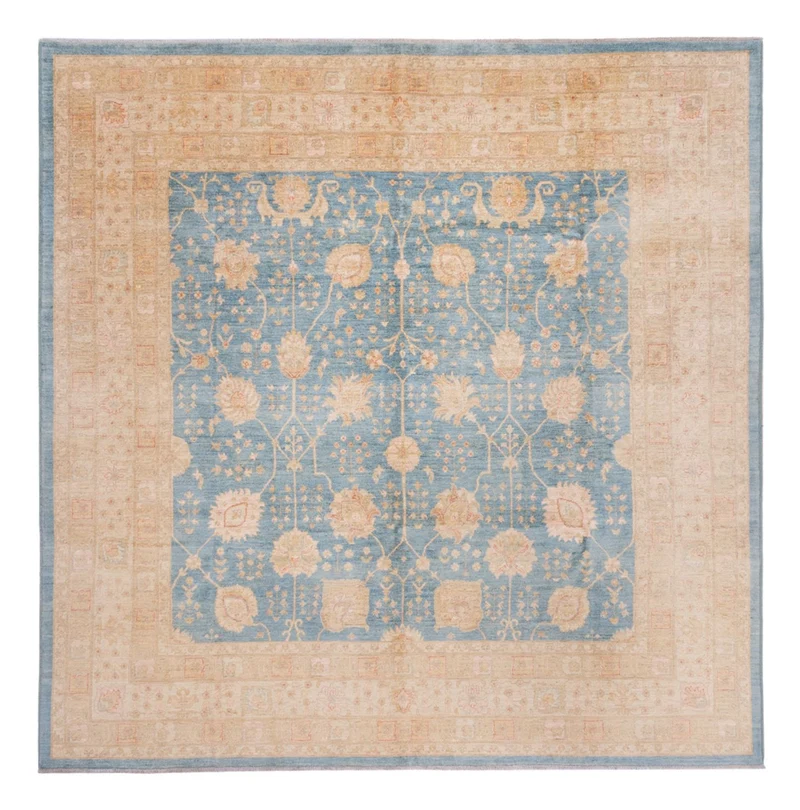 Ziegler Teppich 298x297cm - Orientteppich - hellblau
