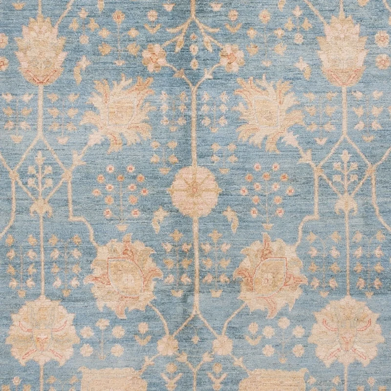 Ziegler Teppich 298x297cm - Orientteppich - hellblau