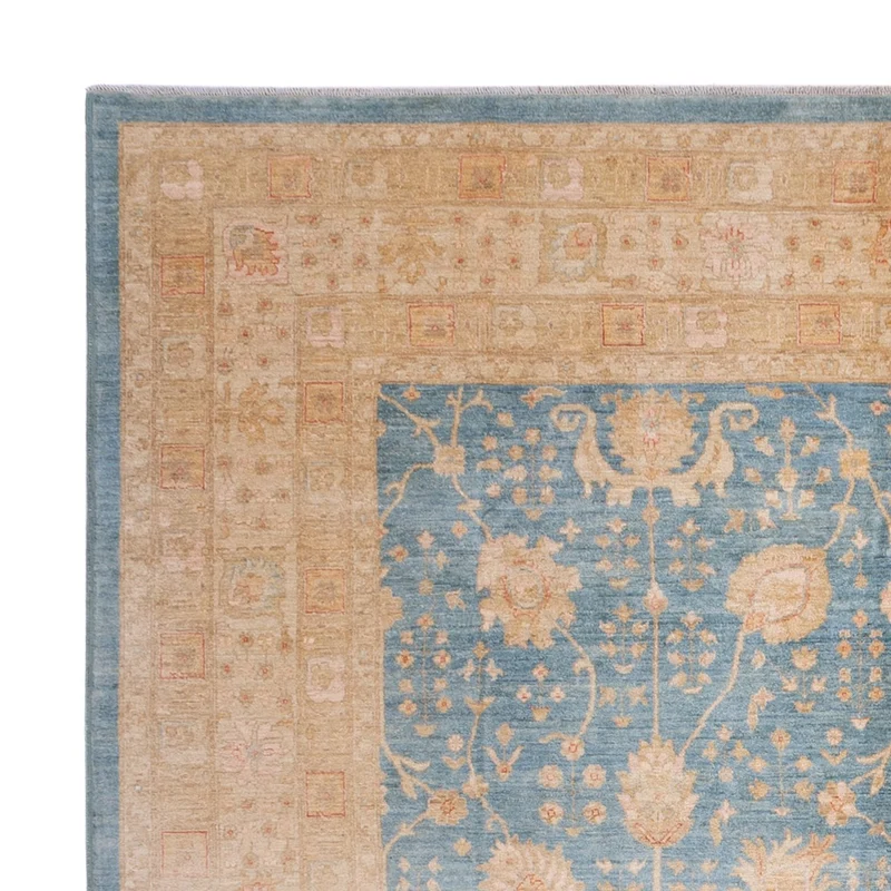 Ziegler Teppich 298x297cm - Orientteppich - hellblau