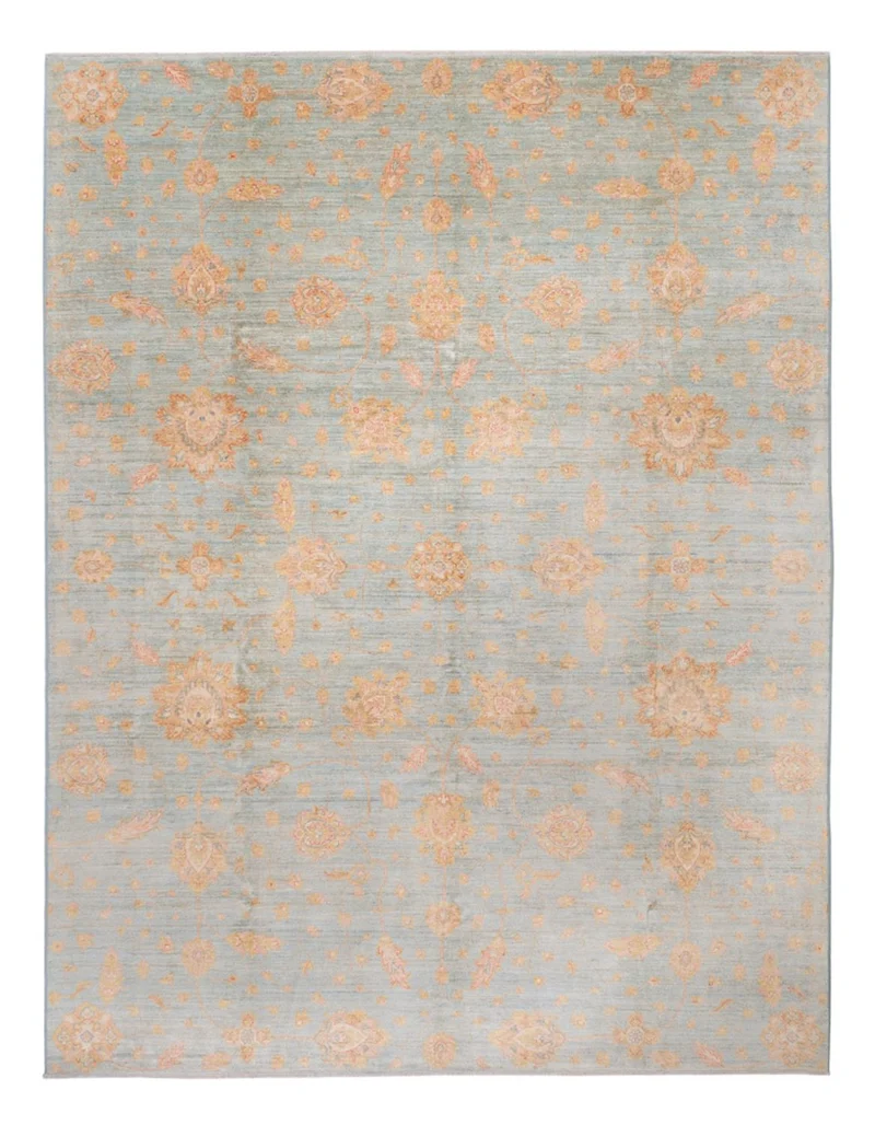 Ziegler Teppich 306x402cm - Orientteppich - hellblau