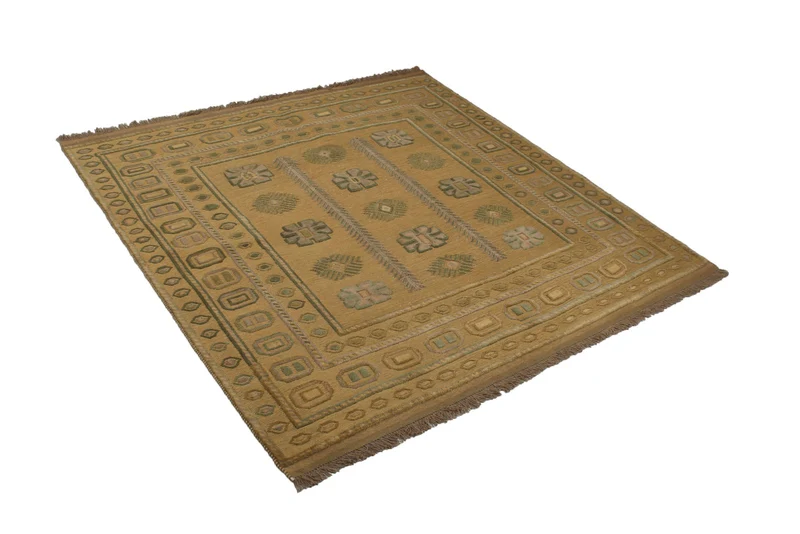 Kelim Belutch · Handgewebt – Beige, 172x172 cm