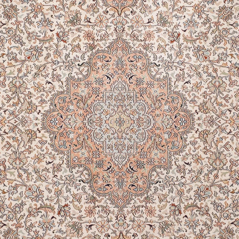 Kaschmir Seide Teppich 244x329cm - Orientteppich - beige