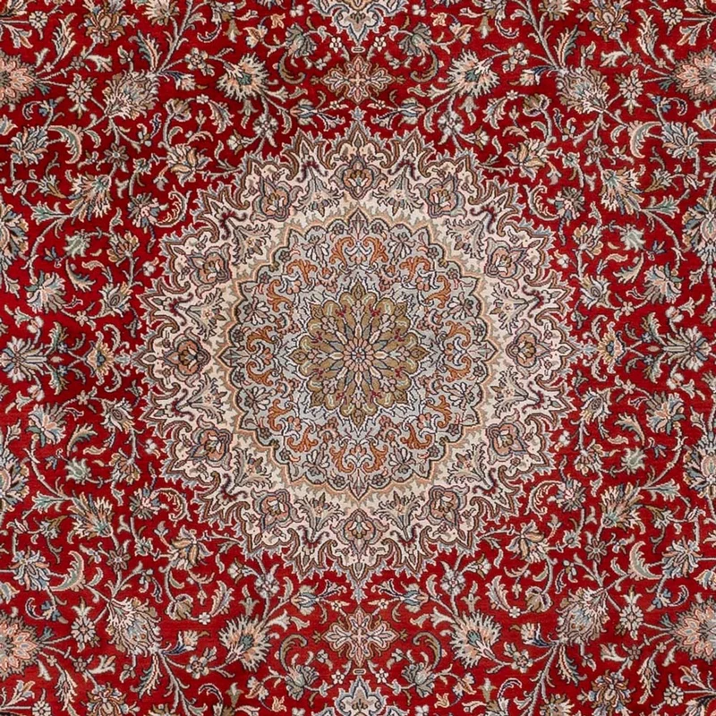 Kaschmir Seide Teppich 244x327cm - Orientteppich - rot