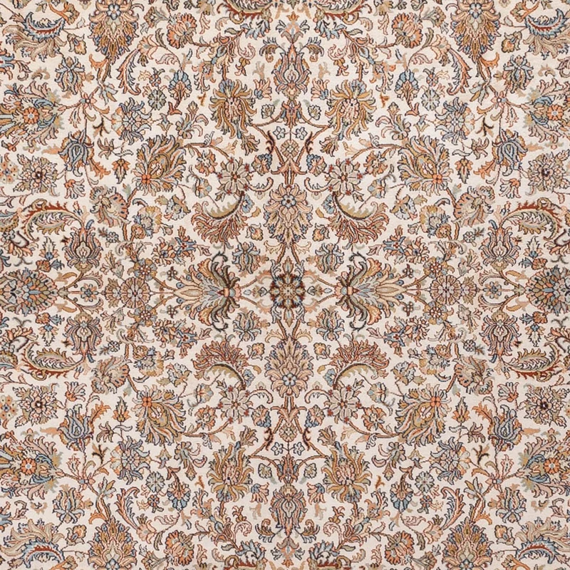 Seidenteppich - Kaschmir Seide - 247 x 349 cm - beige