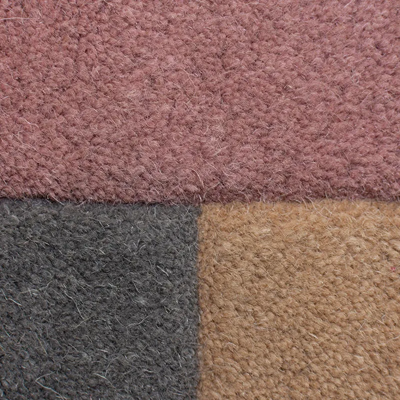 Abstrakt Teppich - Stracto Collage Rosa Beige