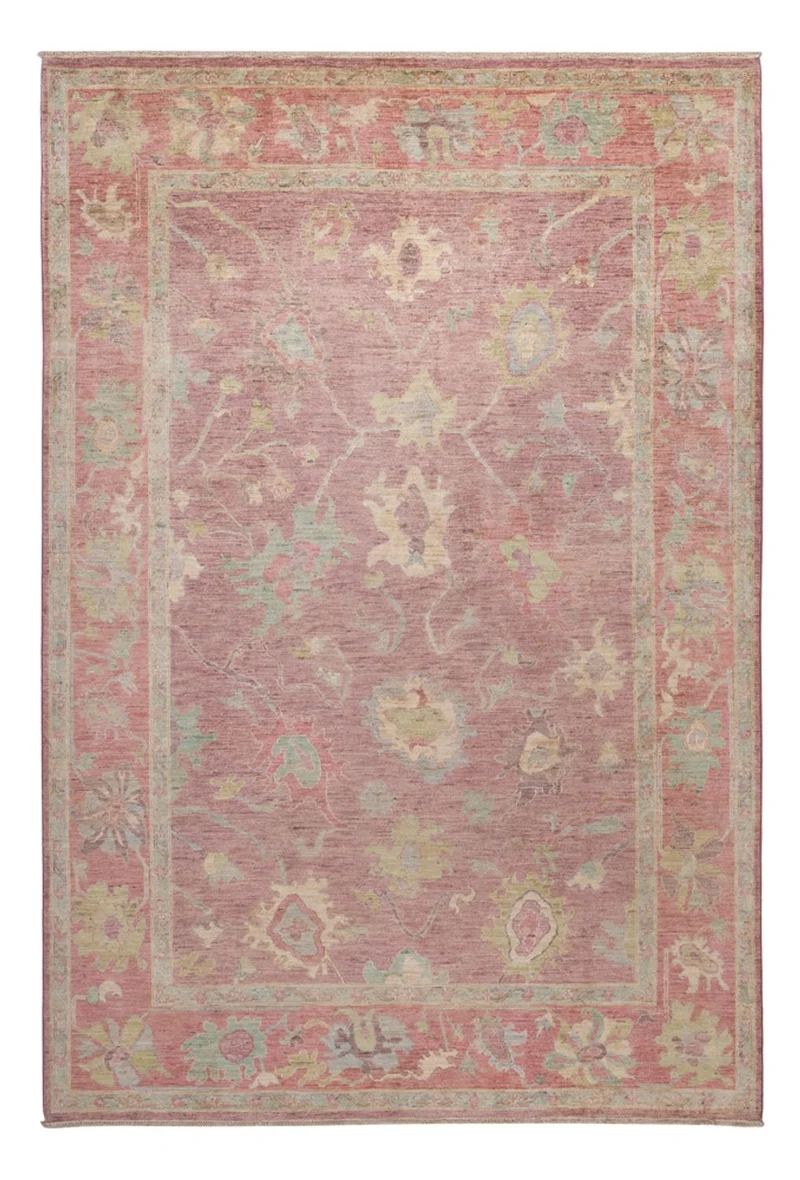 Usak Teppich 204x300cm - Orientteppich - hellrot