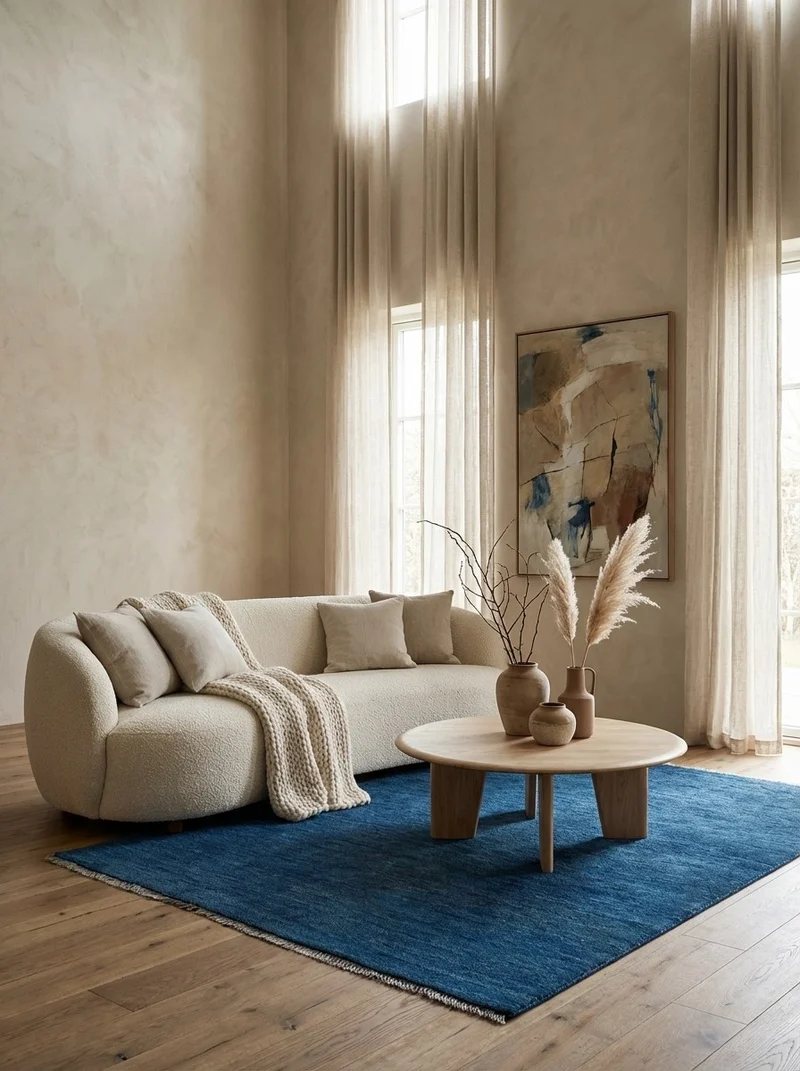 Gabbeh · Handgeknüpft – Blau, 180x139 cm