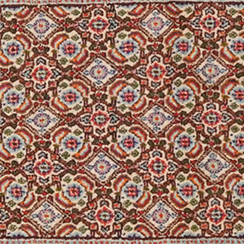 Moud Mahi · Handgeknüpft – Beige, 195x49 cm