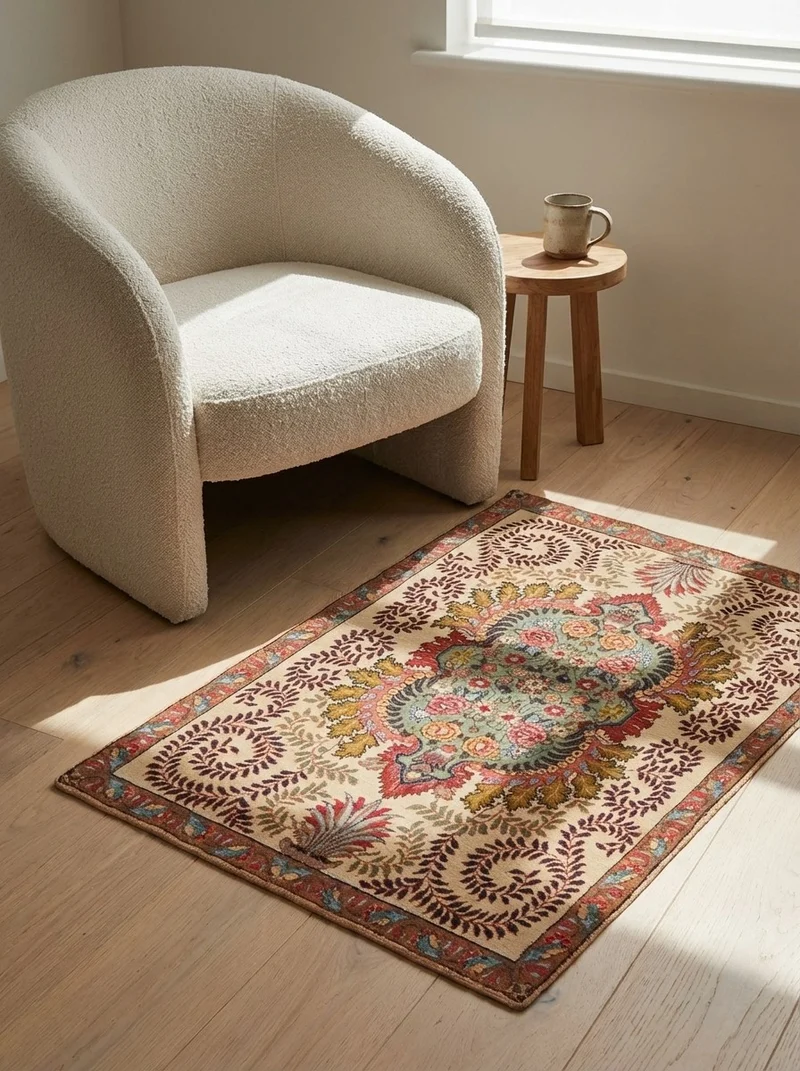 Tabriz Old · Handgeknüpft – Beige, 81x63 cm