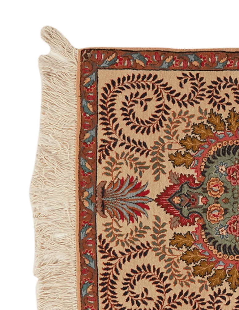 Tabriz Old · Handgeknüpft – Beige, 81x63 cm
