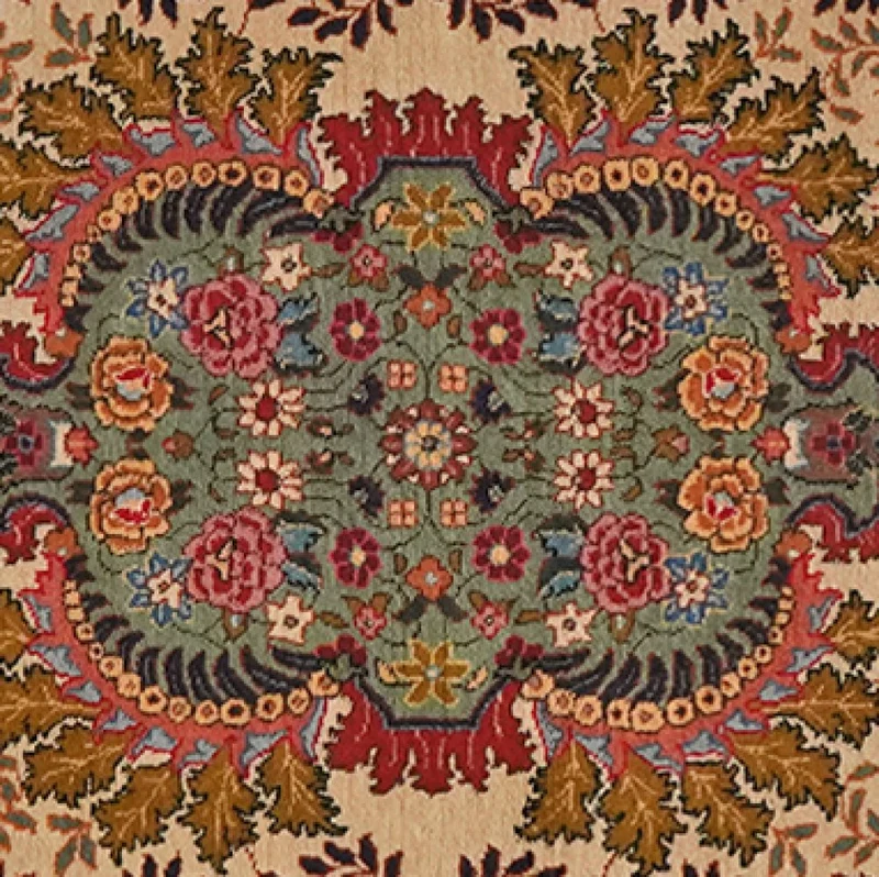 Tabriz Old · Handgeknüpft – Beige, 81x63 cm
