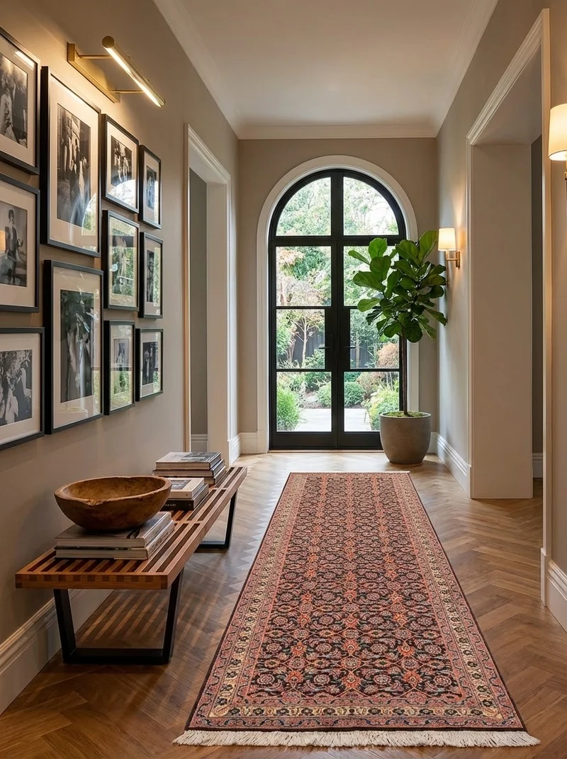 Tabriz 50 Raj · Handgeknüpft – Blau, 200x65 cm