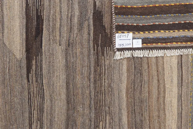 Kelim Gashgai · Handgewebt – Beige, 155x100 cm