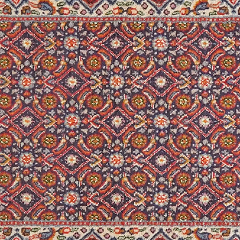 Moud Mahi · Handgeknüpft – Blau, 197x56 cm