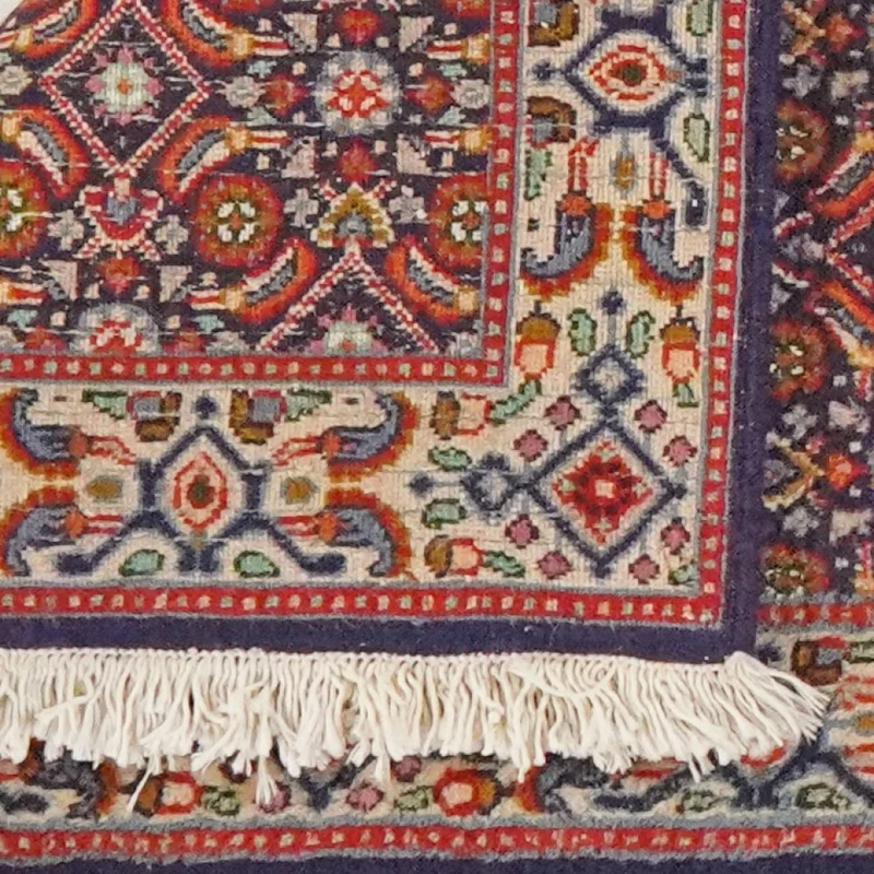 Moud Mahi · Handgeknüpft – Blau, 197x56 cm