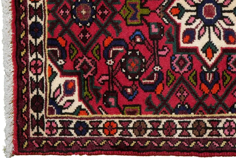 Hosseinabad · Handgeknüpft – Rot, 90x64 cm