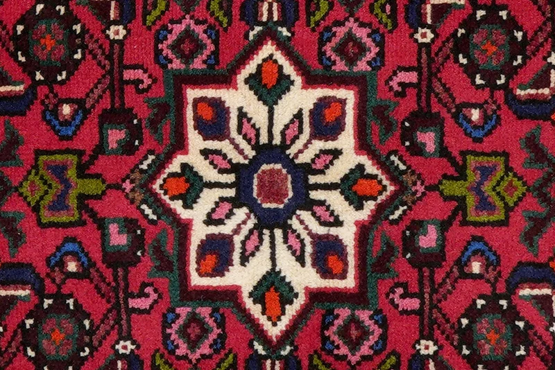 Hosseinabad · Handgeknüpft – Rot, 90x64 cm