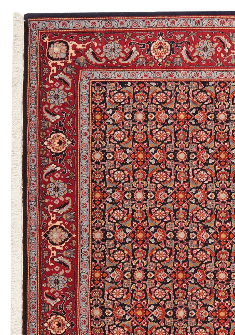 Tabriz 40 Raj · Handgeknüpft – Blau, 250x206 cm