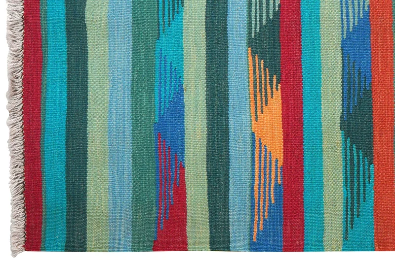 Kelim Gashgai · Handgewebt – Bunt, 156x100 cm