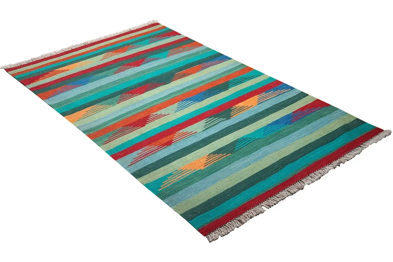 Kelim Gashgai · Handgewebt – Bunt, 156x100 cm