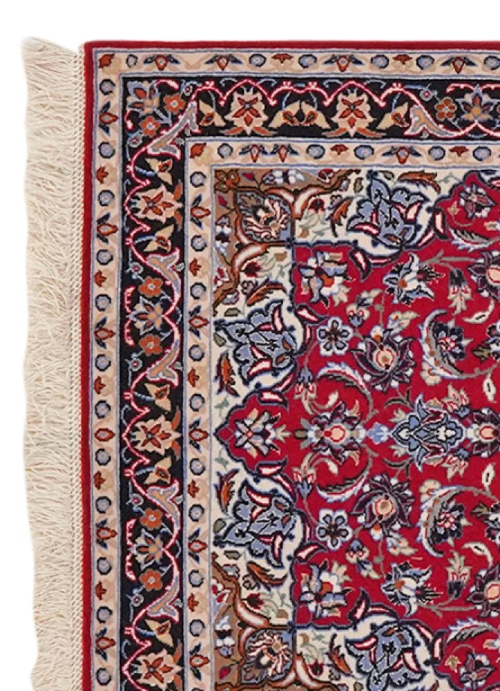 Isfahan · Handgeknüpft – Rot, 105x71 cm