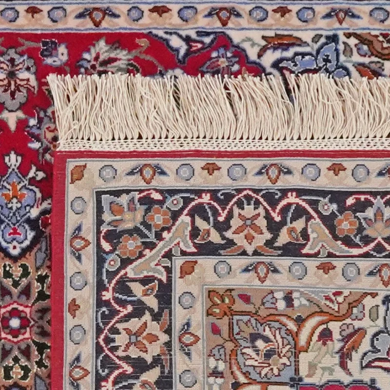 Isfahan · Handgeknüpft – Rot, 105x71 cm