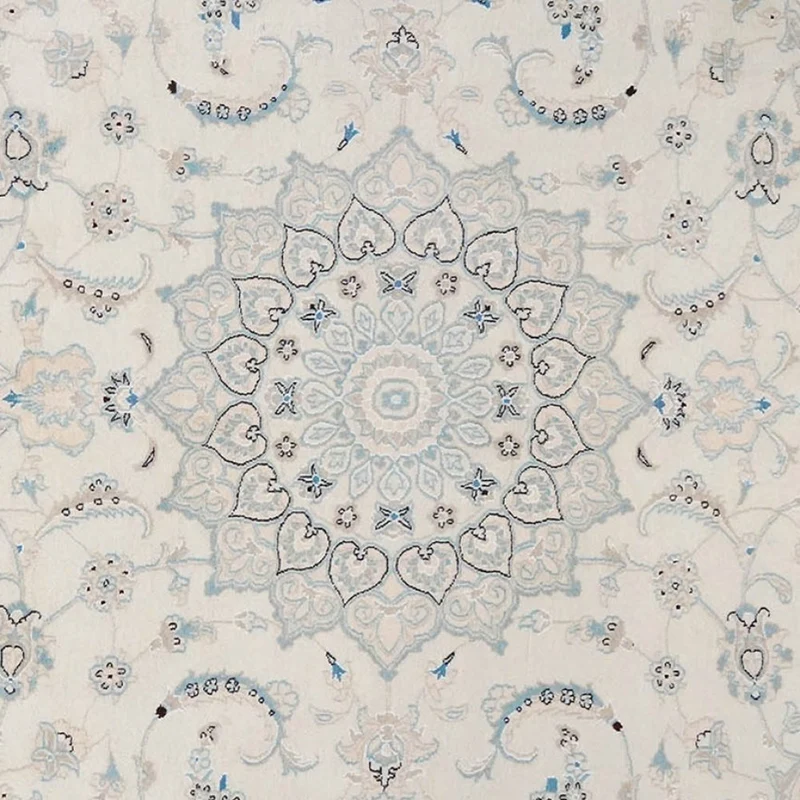 Nain 12La · Handgeknüpft – Beige, 298x247 cm