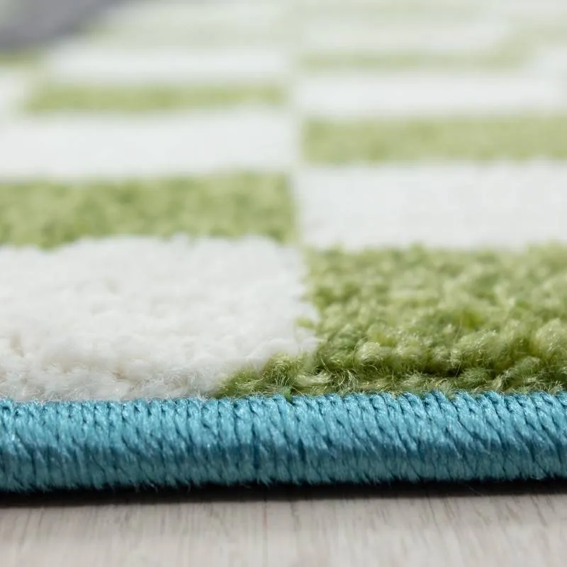 Kinderteppich Pirat - Mila Blau/Grün