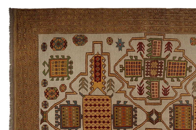 Kelim Belutch · Handgewebt – Braun, 253x212 cm
