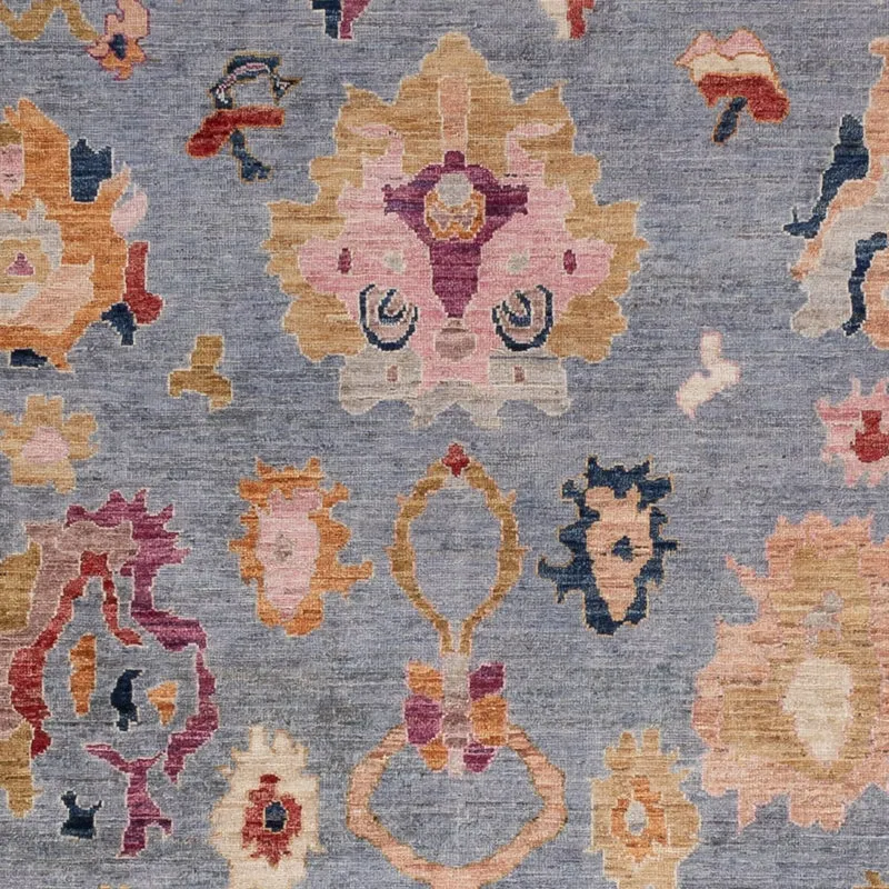 Ziegler Teppich - Usak - 202 x 289 cm - hellblau