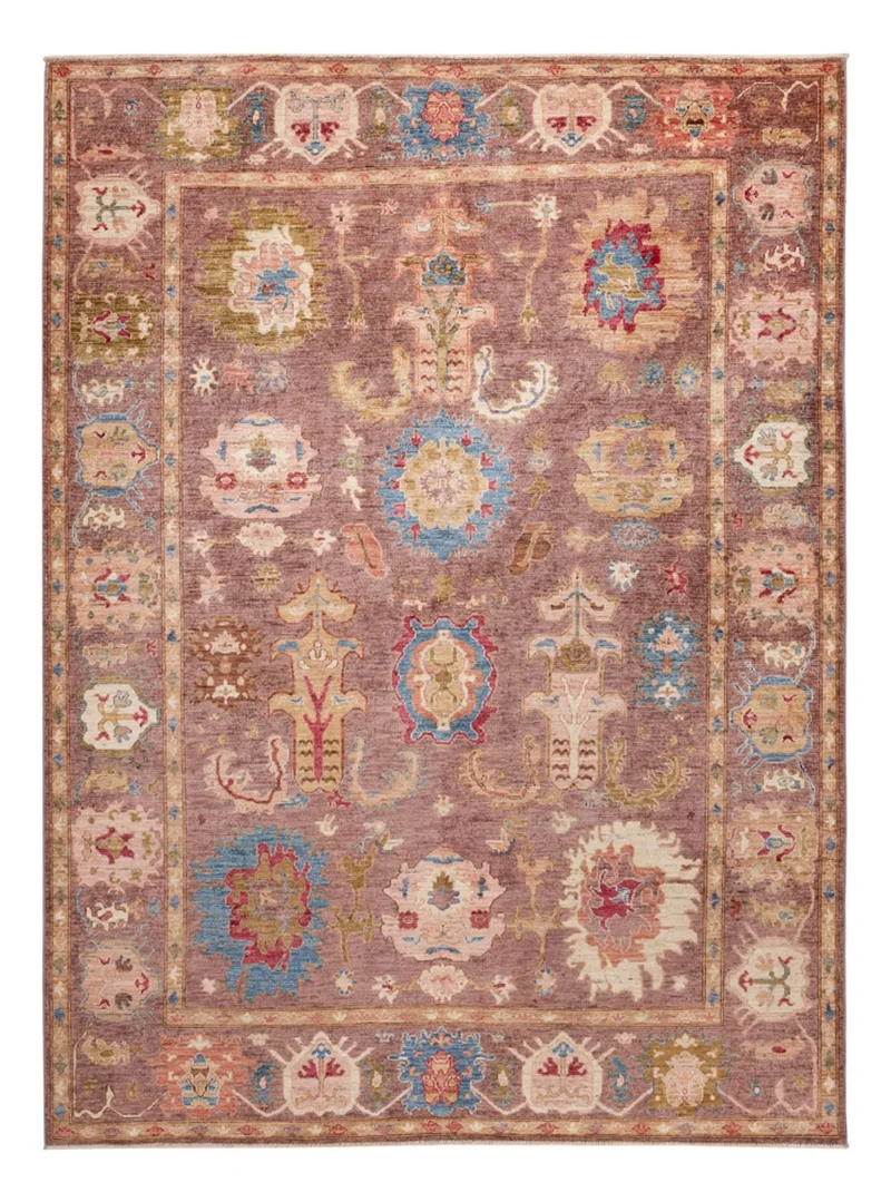 Usak Teppich 203x277cm - Orientteppich - dunkelrot