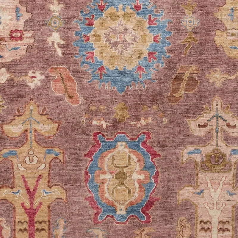 Usak Teppich 203x277cm - Orientteppich - dunkelrot