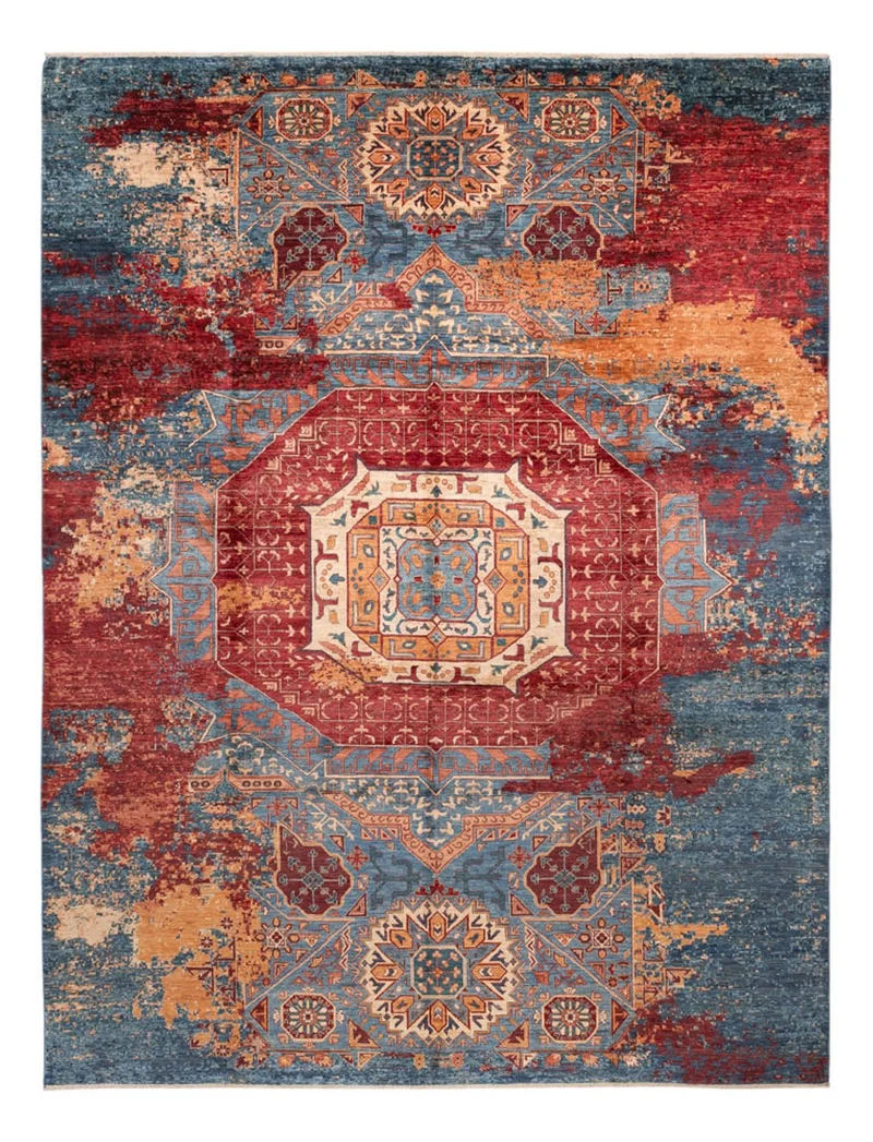 Designer Teppich 304x385cm - mehrfarbig