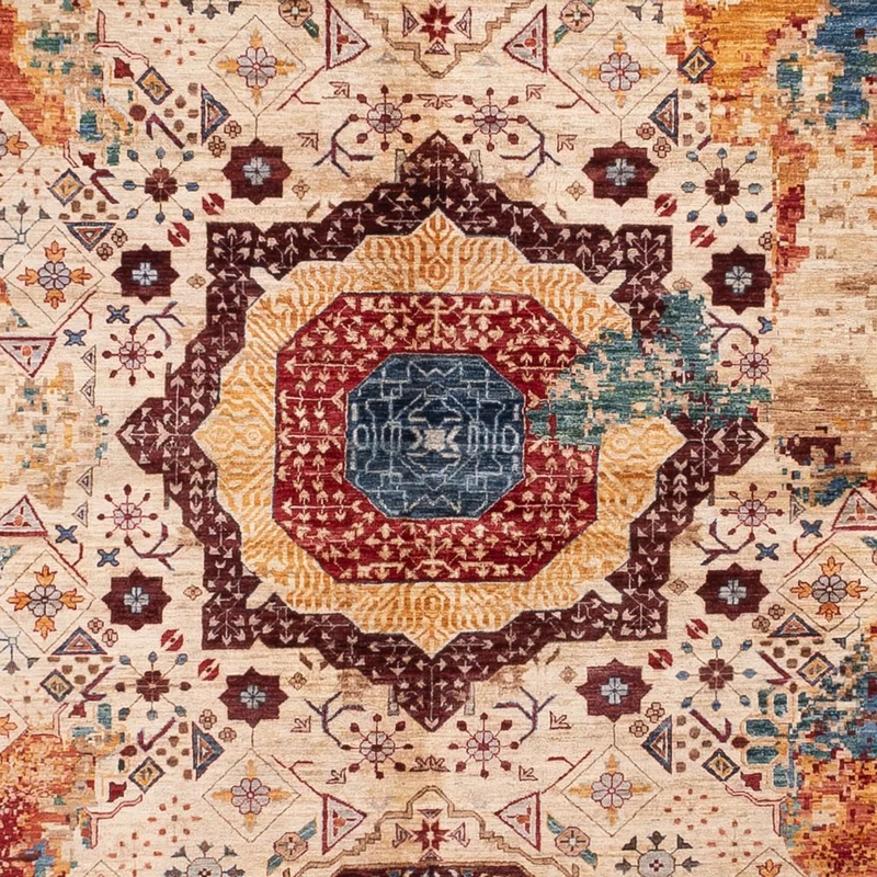 Designer Teppich 302x385cm - mehrfarbig